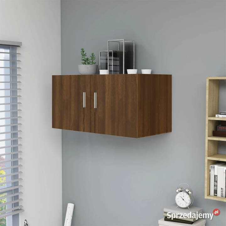 Szafka ścienna brązowy dąb 80x39x40 WM815515 mazowieckie Warszawa