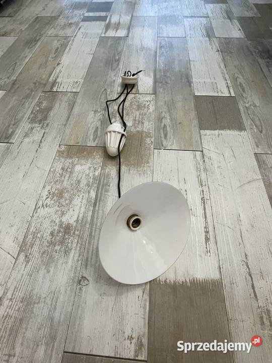 Stara lampa wisząca kuchenna z przeciwwagą Chudów