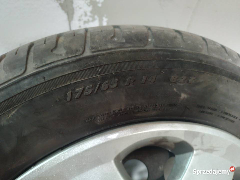 Felgi z oponami lato opel 4x100 Medynia Głogowska sprzedam