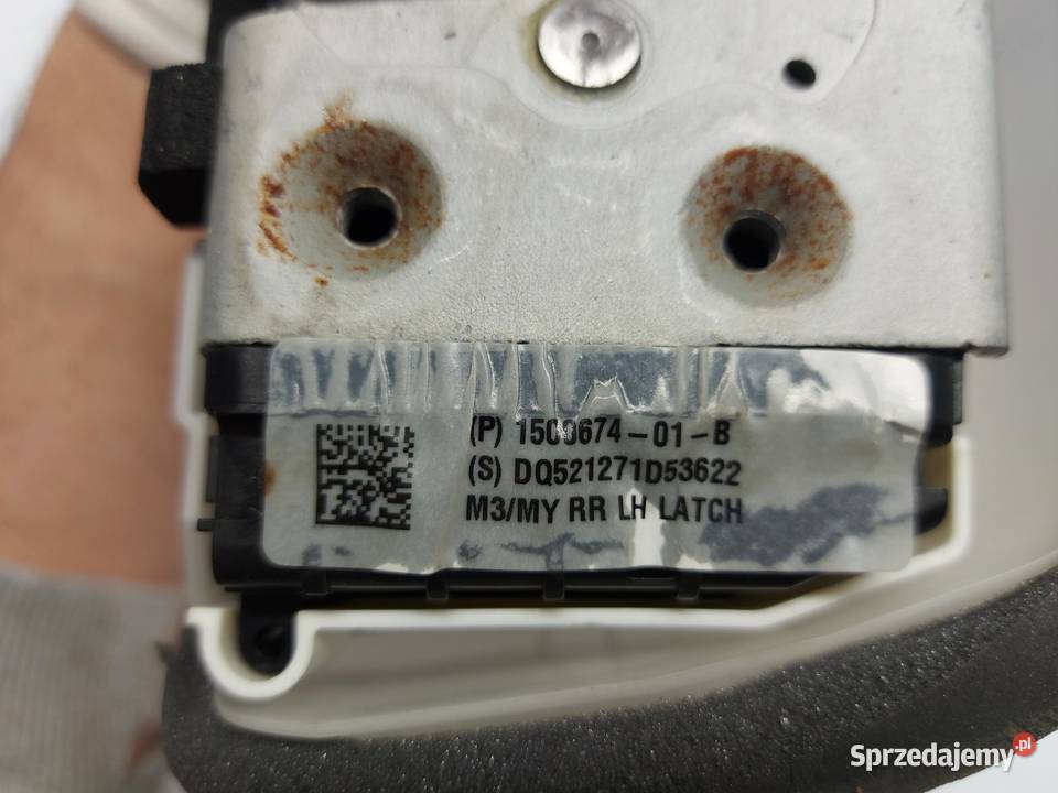 TESLA MODEL Y 2023r Zamek drzwi tył lewy dolnośląskie sprzedam