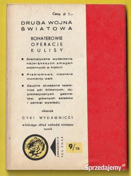 ŻÓŁTY TYGRYS ODRZUCONE ULTIMATUM 1978 łódzkie Łódź