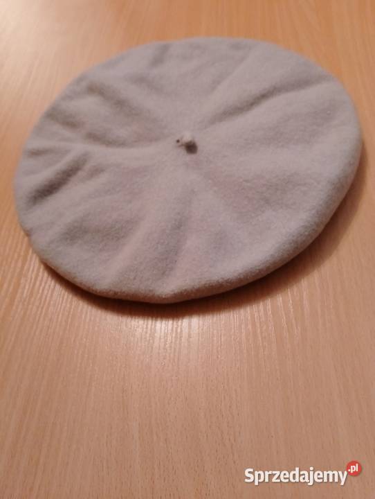 BERET szary z antenką nakrycie głowy vintage Złotniki