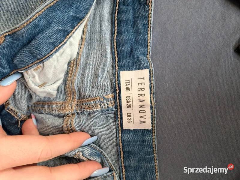 Czarne rurki z przetarciami klasyka w Trąbki Wielkie sprzedam