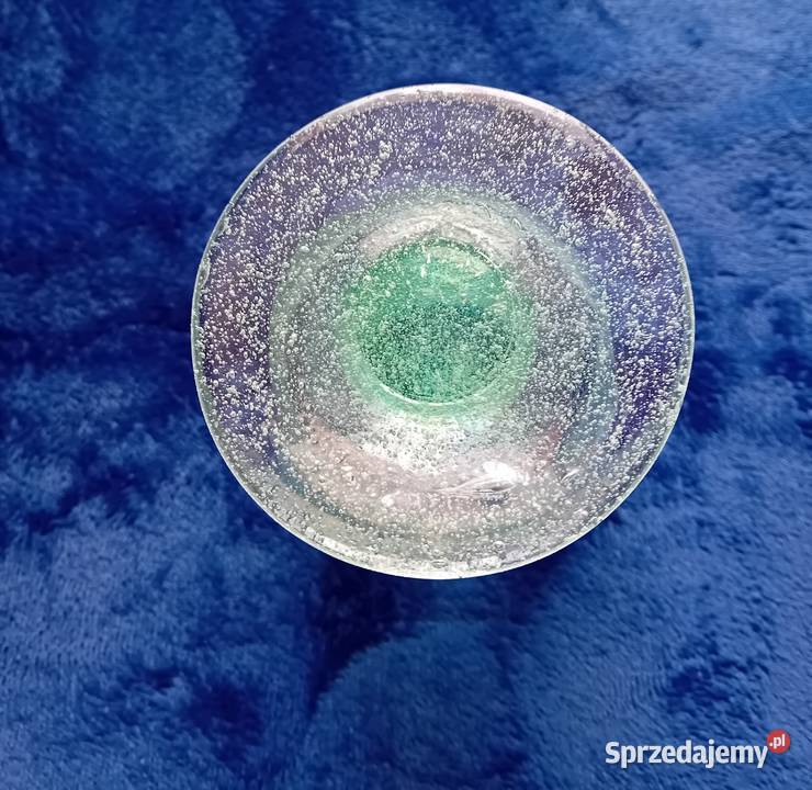 Zestaw 3 zielonych kielichów Goblet szkło mocno Koźminek