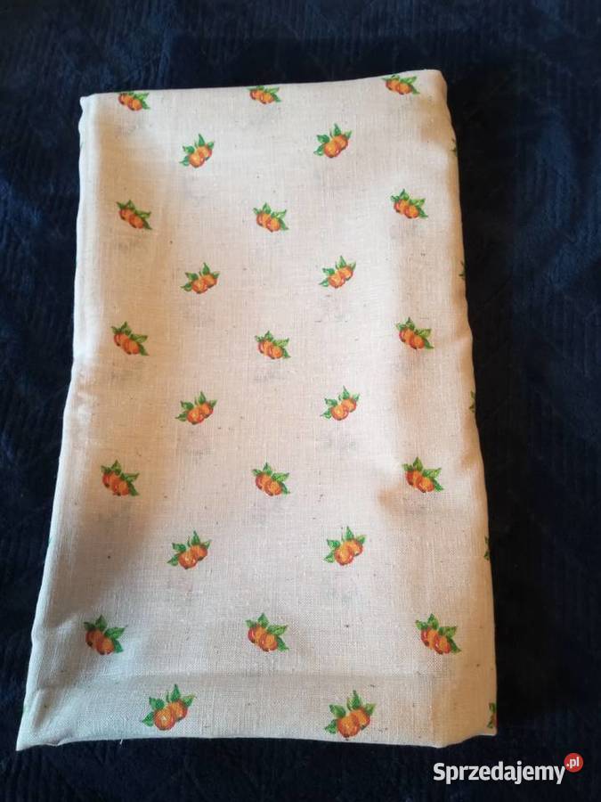 Kupon 290 materiału LEN vintage PRL retro śląskie