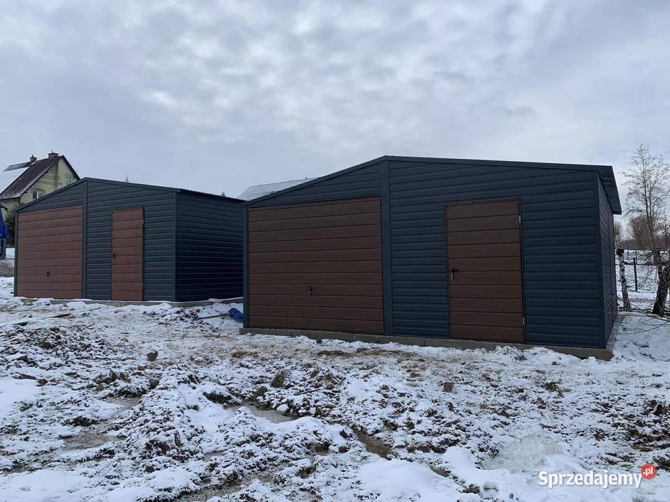 Garaże blaszane PREMIUM producent każdy wymiar Gdynia