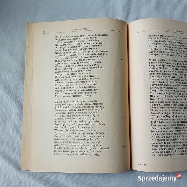 GG Byron Giaur PIW 1982 r Wydanie I Przekład Koźminek