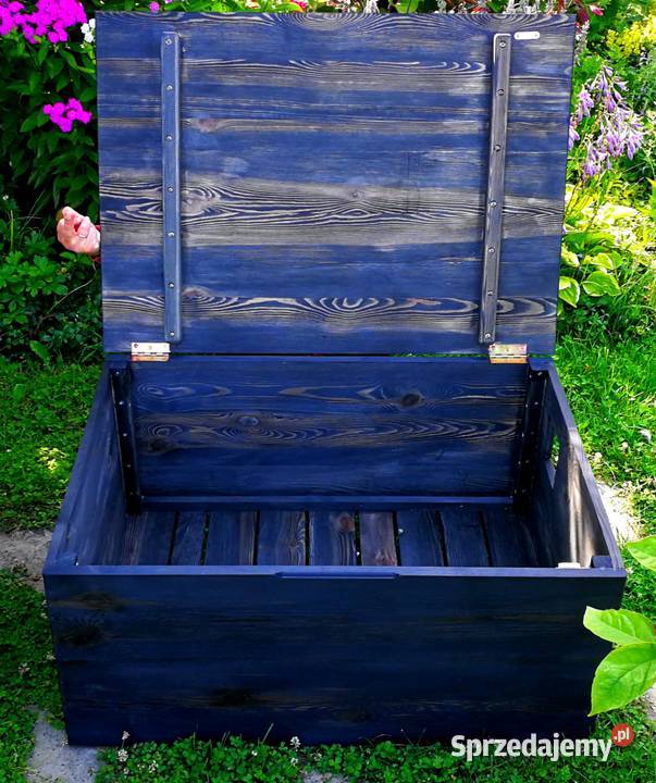 Skrzynia stolik kawowy pufa siedzisko kufer 43cm świętokrzyskie Radków