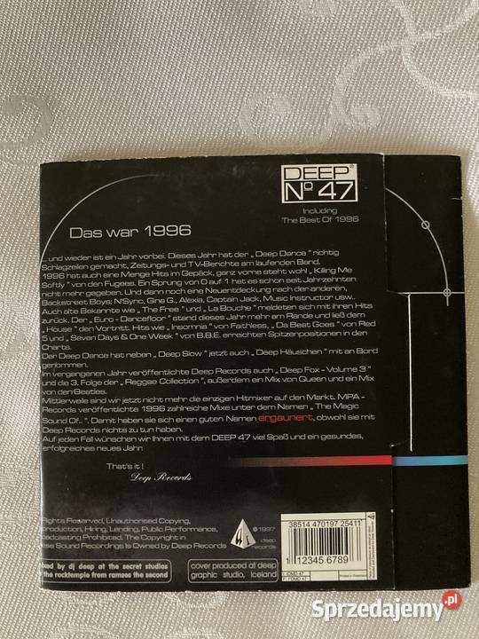 Płyta Cd Składanka Mega Mix Deep Dance 47 Lata CD śląskie Czerwionka-Leszczyny