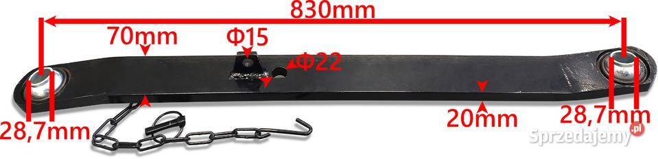 MOCNE CIĘGŁO DOLNE RAMIĘ DŹWIGNIA 830 mm URSUS