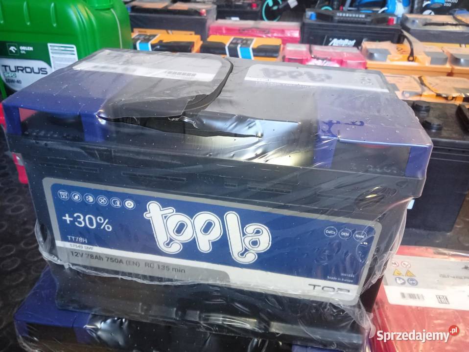 Akumulator Topla Top 78Ah 12V 750A CCA wersja mazowieckie Siedlce