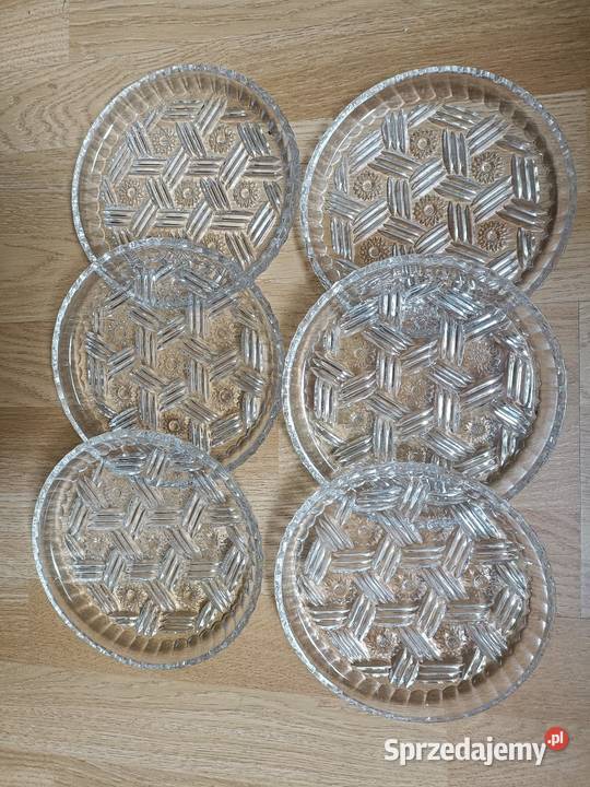 Talerzyki kryształowe 6 Bytom sprzedam