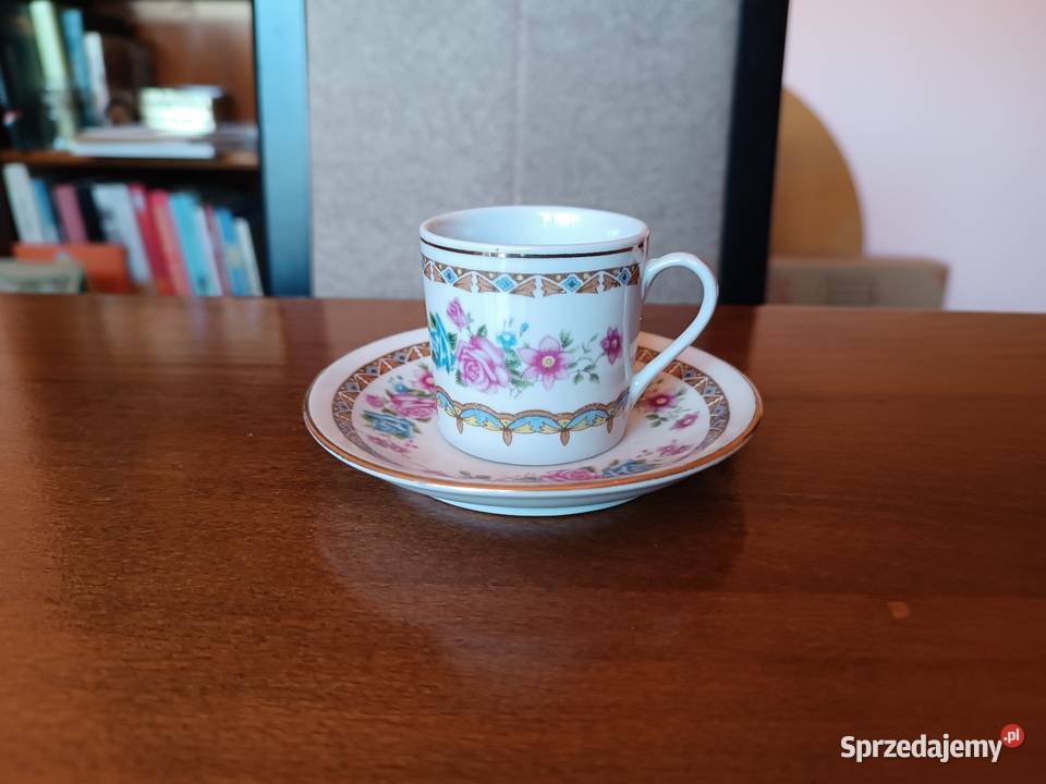 Zestaw 6 filiżanek z podstawkami do mokki śląskie