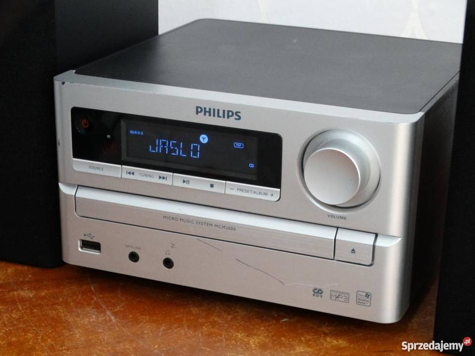 Wieża Philips z kolumnami USB mp3 RDS sprawna podkarpackie Jasło sprzedam