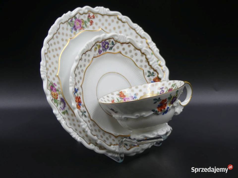 Komplet śniadaniowy Sorau Żary stan niemal Porcelana i szkło Antyki, Sztuka, Kolekcje Poznań