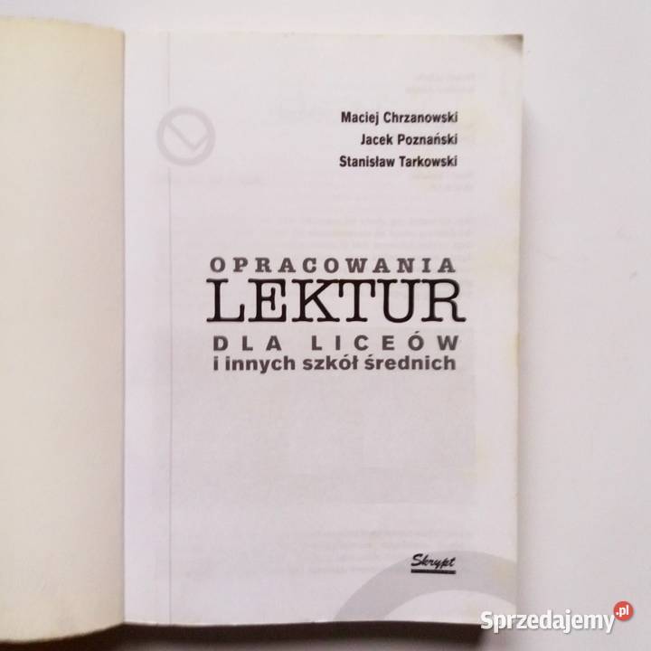 Opracowania lektur liceów i innych szkół Łódź sprzedam