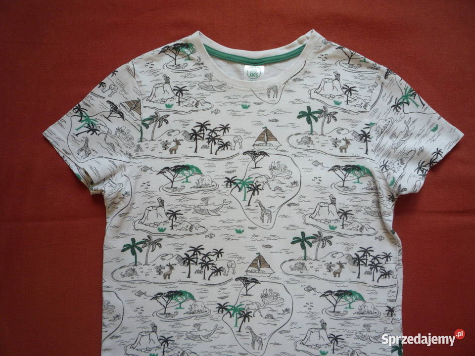 Little Kids 128 Biała koszulka Palmy Żyrafy Szczecin sprzedam