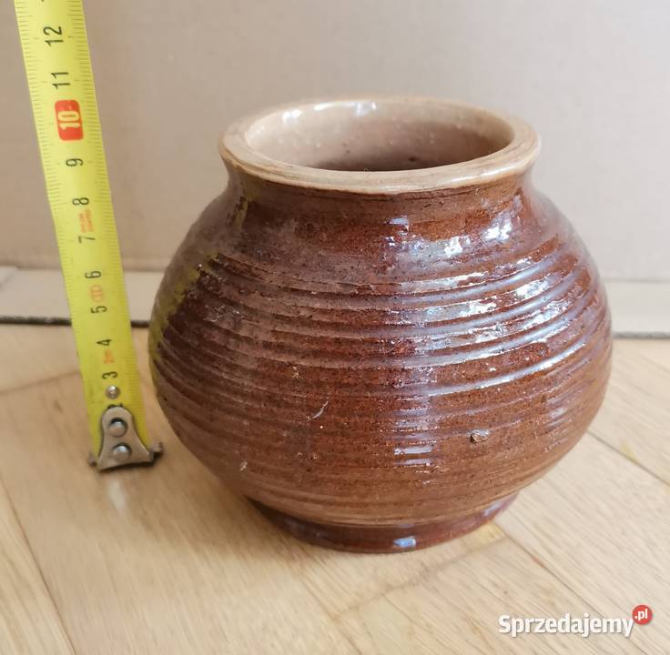 233 WAZONIK 3 gliniany piękny wzornictwo PRLu Porcelana i szkło Łódź sprzedam