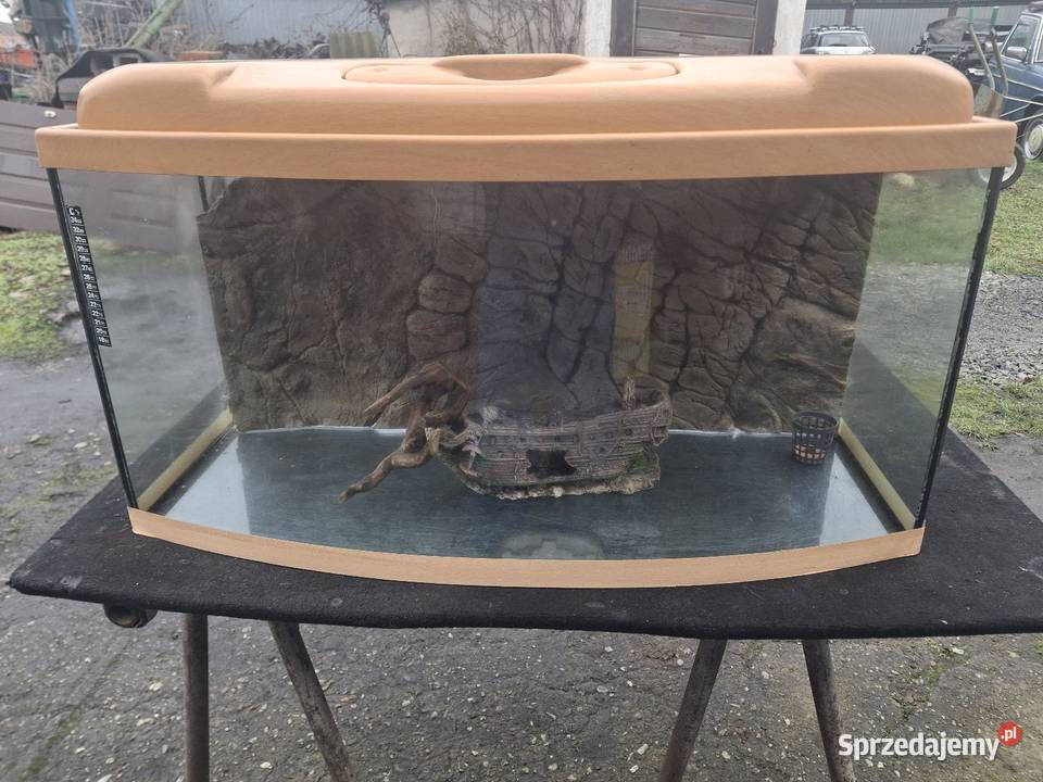 AKWARIUM PANORAMICZNE 112L Pokrywa Filtr Grzałka Korfantów