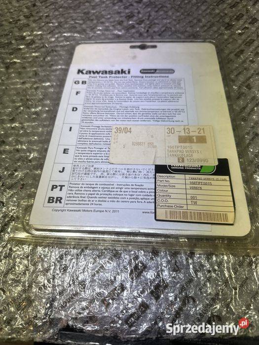 Kawasaki Versys naklejka na zbiornik tank pad sprzedam