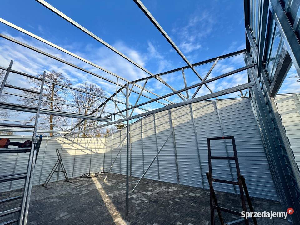 Garaż Blaszany drewnopodobny 12x6 producent 12x7