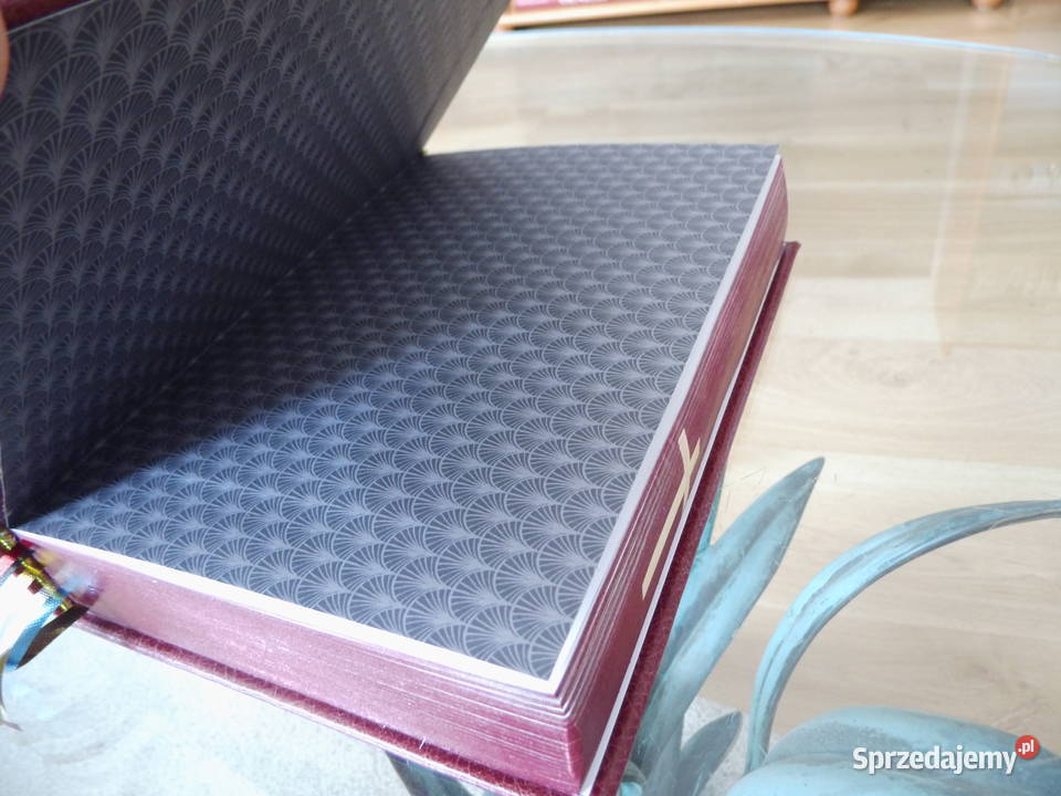 Biblia 2024 Oprawa ze skóry Czerwona wielkopolskie Radzewice