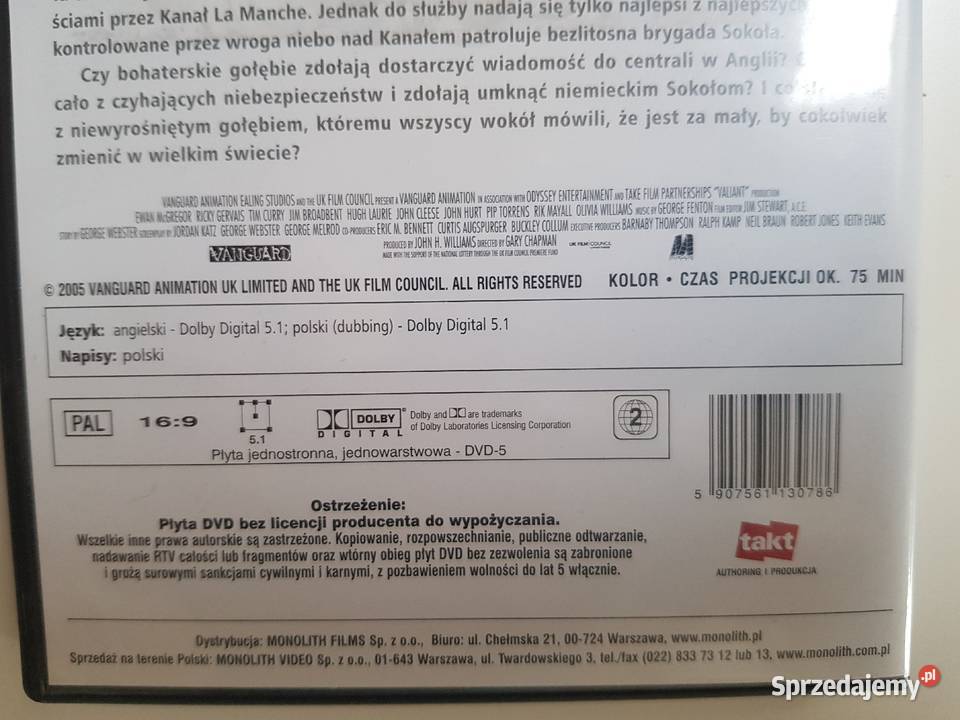 Szeregowiec Dolot film DVD dzieci Szczecin