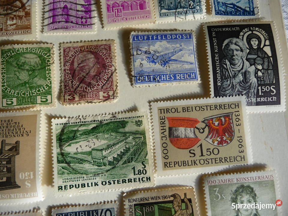 Zestaw starych znaczków AUSTRIA Bukowno