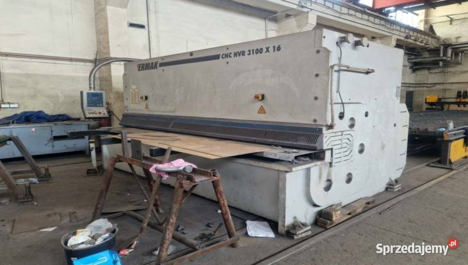 Syndyk sprzeda nożyce gilotynowe CNC HVR Bydgoszcz