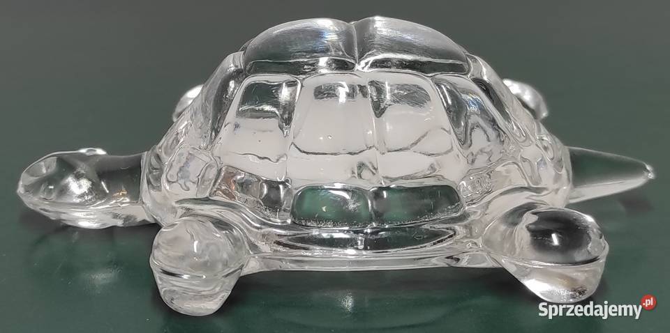 Unikat Huta Szkła Lucyna Żółw z kryształu Warszawa