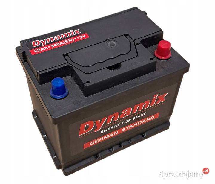 Akumulator DYNAMIX 12V 62Ah 540A P ZAMIENNIK Pozostałe Konin