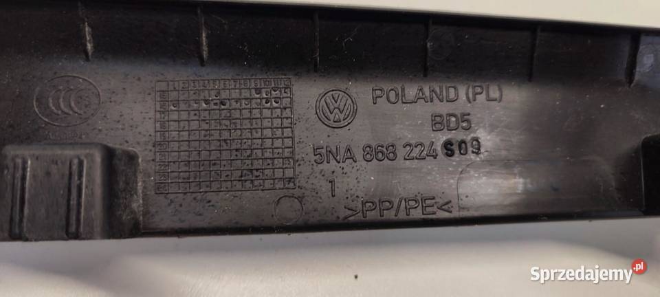 VW TIGUAN OSŁONA SŁUPKA PRAWA 5NA868224 Listwy dolnośląskie