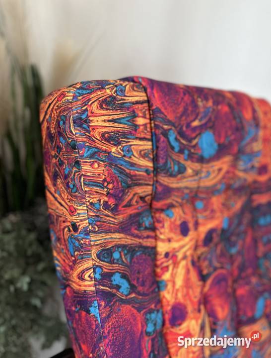 Fotel finka Vigo wzorzysty pikowany lawa dostawa Dom i Ogród