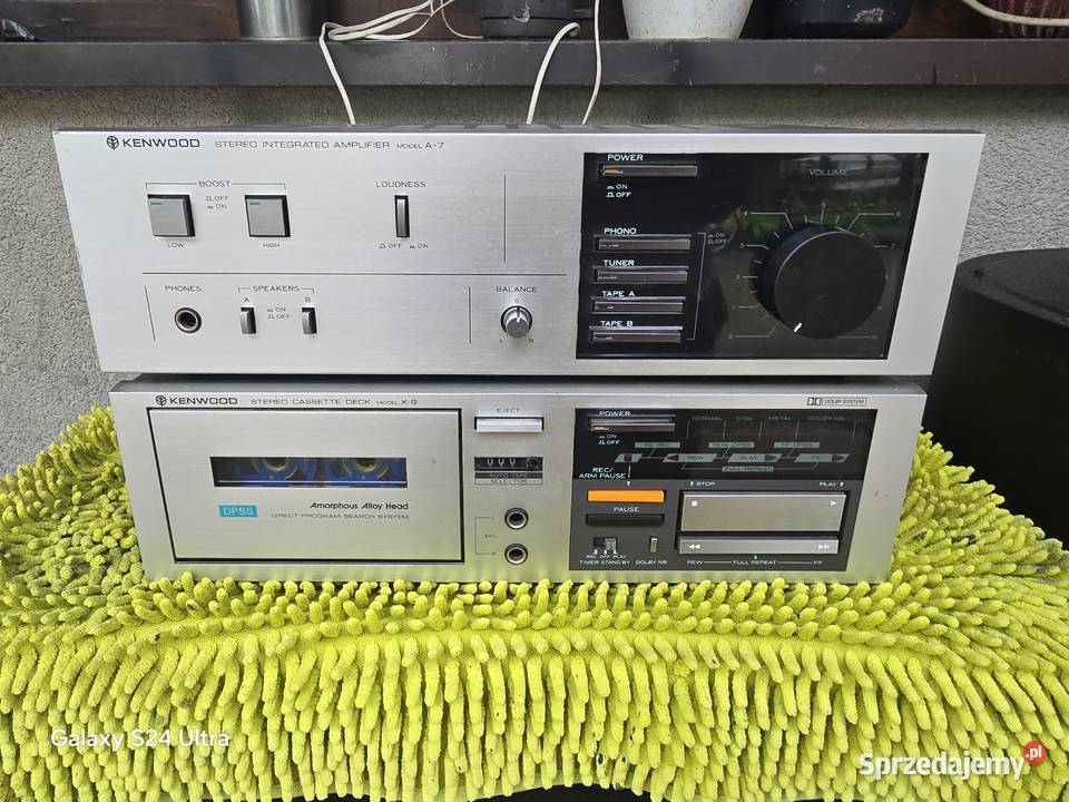 wzmacniacz magnetofon kenwood a7 deck x9 midi Wzmacniacze i pokrewne