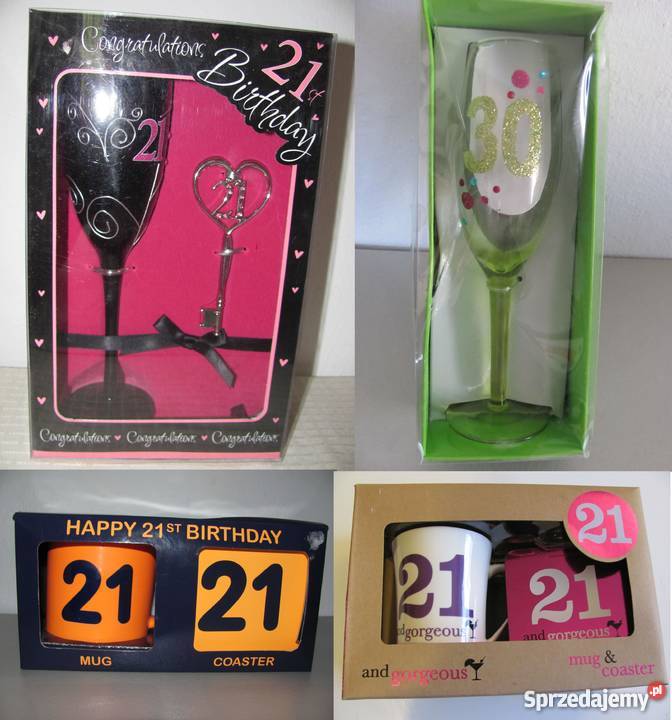 Prezent na 21 urodziny kubek kieliszek do lubelskie Zamość