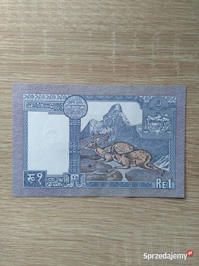 Banknot 1 rupia Nepal Chrząstawa Mała sprzedam
