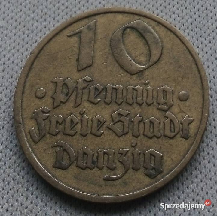 WOLNE MIASTO GDAŃSK10 FENIGÓW1932 rBAIDORSZ Legionowo
