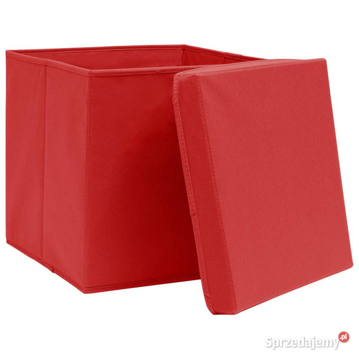 Pudełka z pokrywami 4 28x28x28 czerwone WM325220 Warszawa sprzedam