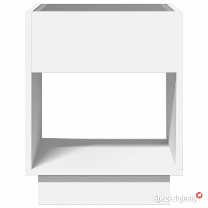 Stolik nocny z LED Infinity biały 40x40x50 mazowieckie