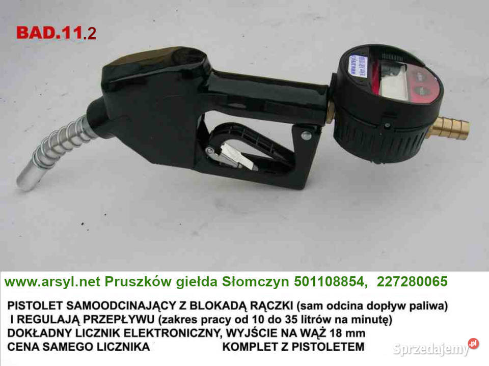 Pistolet odbijający do Paliwa ON z licznikiem mazowieckie Pruszków