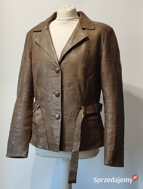 Vintage jasno brązowa kurtka z łatek LXL Rozmiar 42(XL) Warszawa