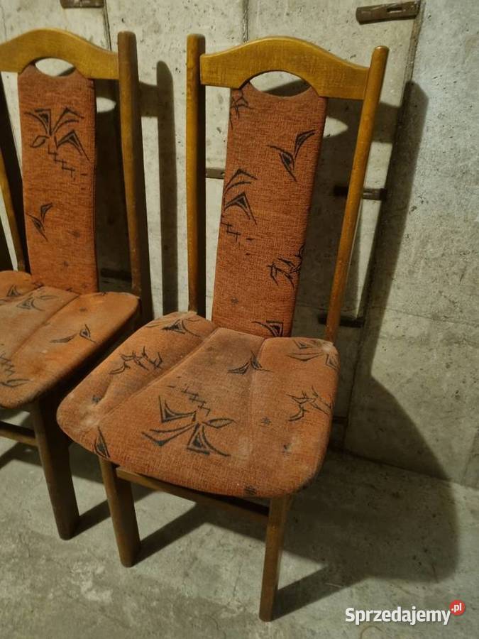 Krzesła drewniane tapicerowane 3 Kraków