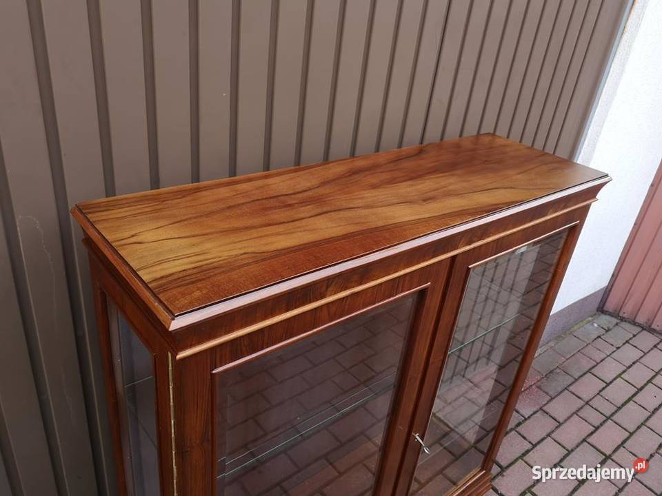 Witryna Biblioteka ARTDECO Orzech Stara Antyk Meble wielkopolskie