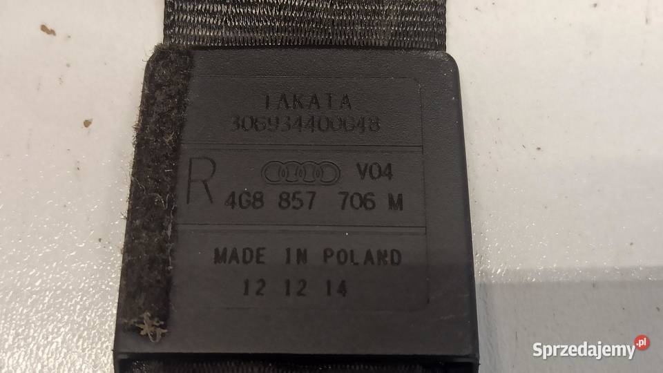 AUDI A6 C7 KOMPLET PASÓW PRZÓD TYŁ 4G8857705F dolnośląskie