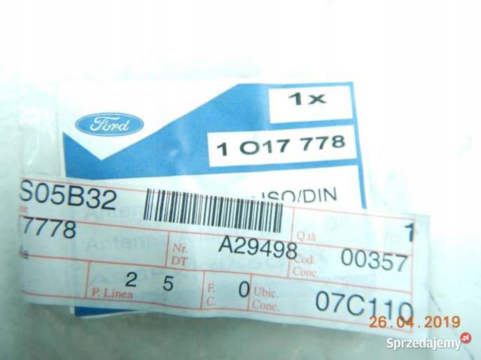 UCHWYT ADAPTER MOCOWANIE RADIA FORD FIESTA 9502 lubelskie