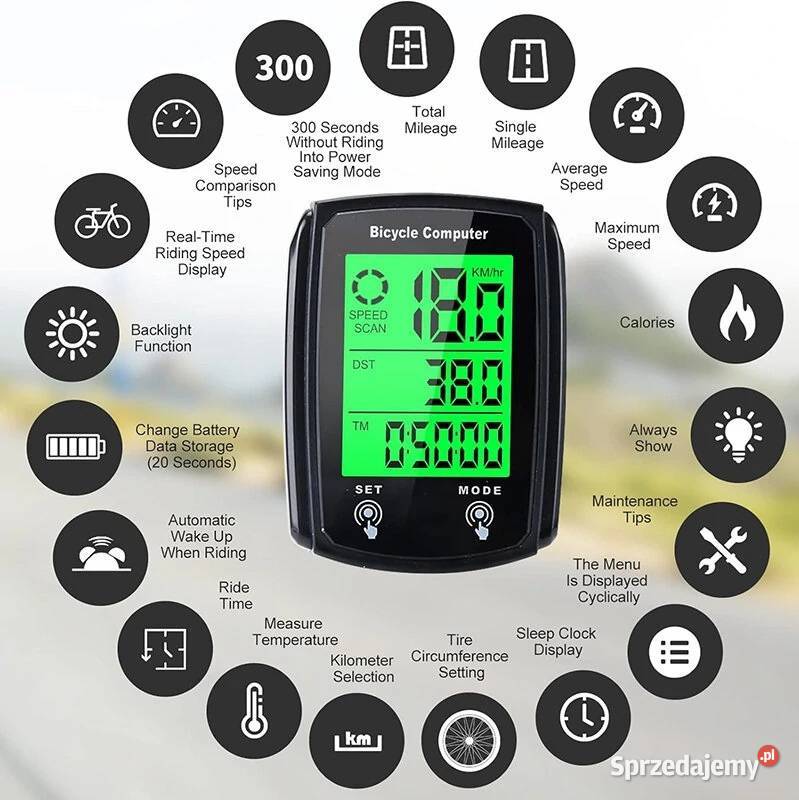 Podświetlany licznik rowerowy Katowice sprzedam