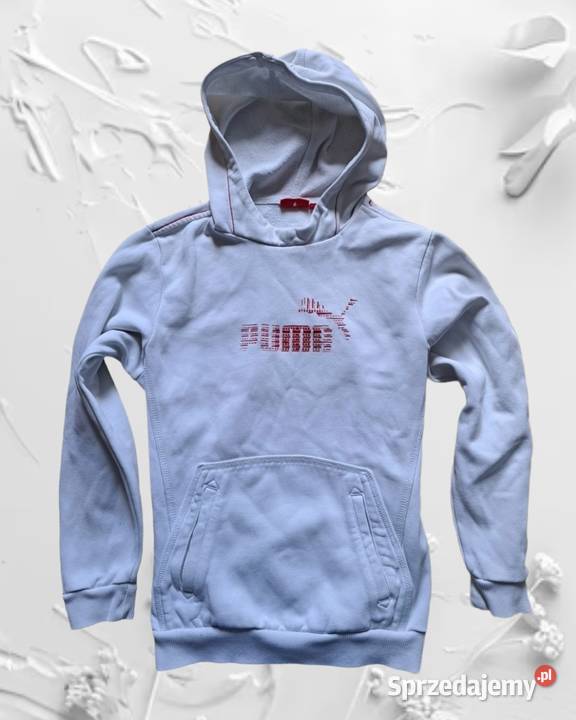 Biała bluza Puma z kapturem LOGO 152 Kraków