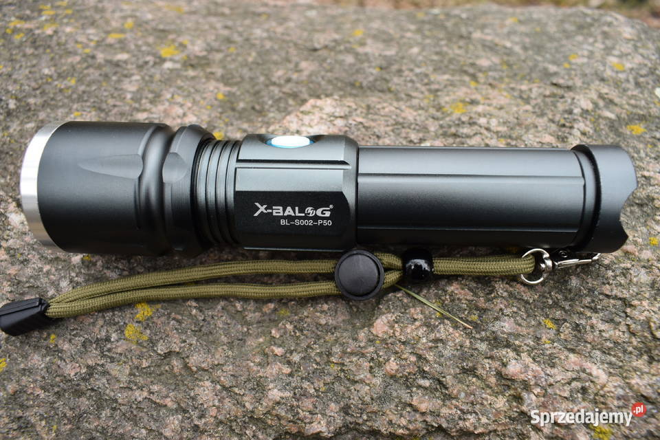 Latarka Taktyczna LED P50 ZOOM AKUMUL MOCNA Łuków