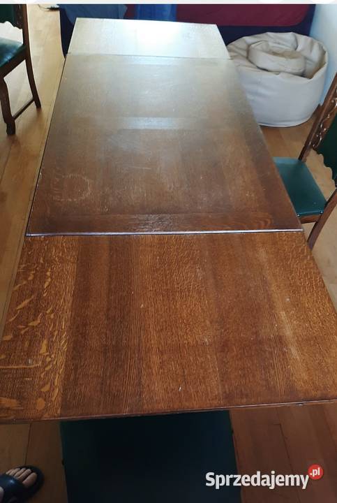 Stół z czterema krzesłami stylowy i piękny Katowice sprzedam