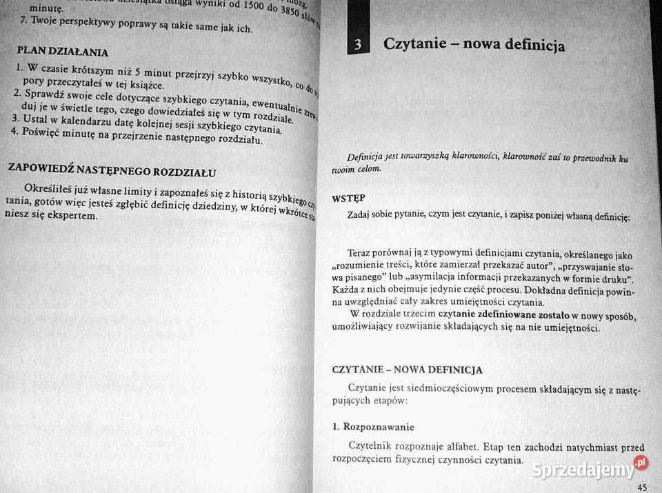Podręcznik szybkiego czytania Tony Buzan Rok wydania 1999